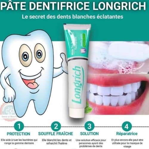 Dentifrice Longrich White Tea – Dents Propres et Sourire Éclatant