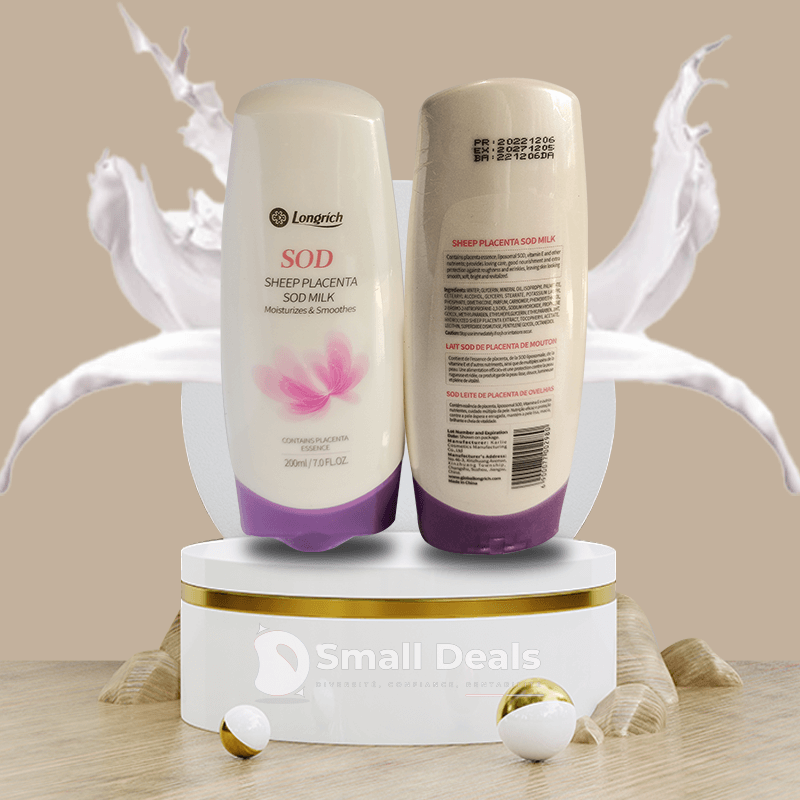 Lait Reparateur au Placenta de Brebis Longrich – Pour une Peau Lisse et Éclatante