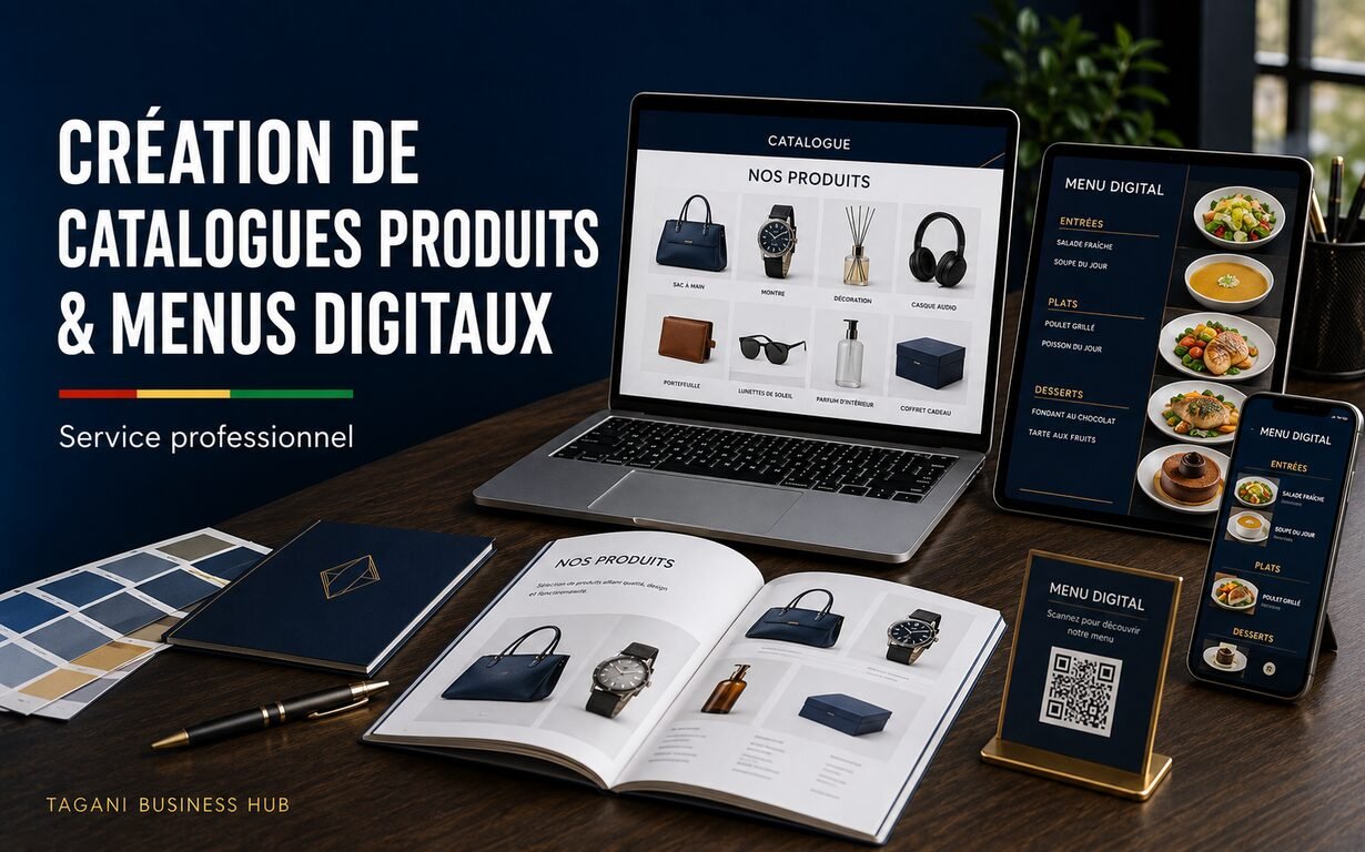 Création de catalogues de produits et menus numériques