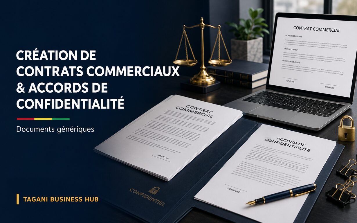 Création de contrats commerciaux génériques et accords de confidentialité
