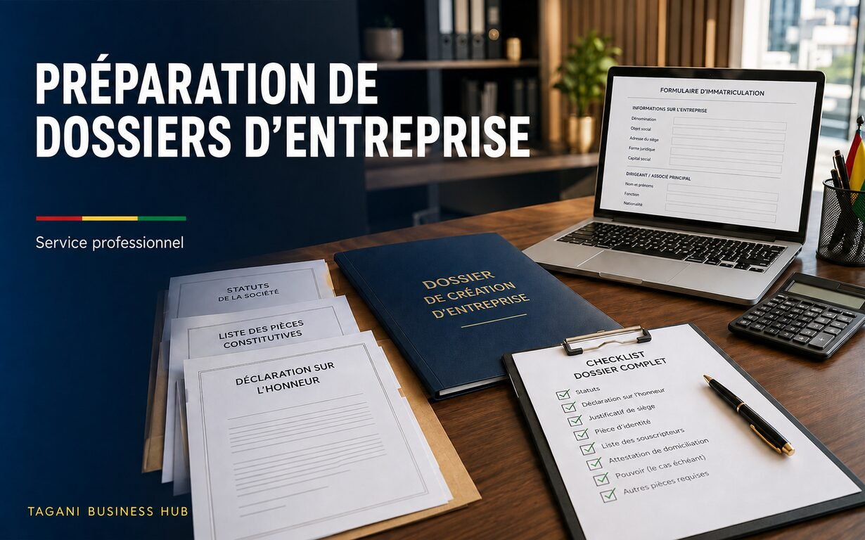 Assistance à la préparation des dossiers d’entreprise